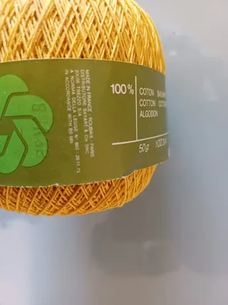 10 gomitoli Filo Scozia n.8 Giallo