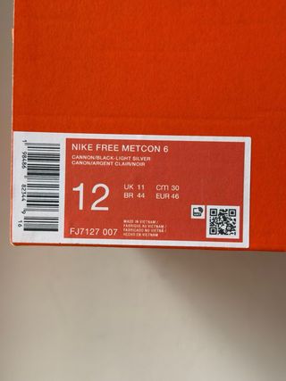 Nike Free Metcon 6 Cannon Light Black