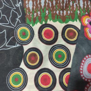 Sciarpa grande multicolor viscosa donna