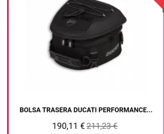 Bolsa de Ducati más información por privado