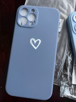 Pack de dos fundas iPhone 12 Pro max Corazón y Aro