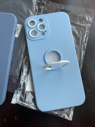 Pack de dos fundas iPhone 12 Pro max Corazón y Aro