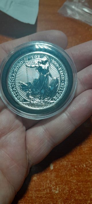 Moneda 1 oz Plata Britannia 2020