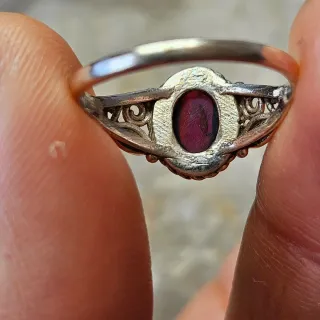 Anillo Plata 925 con Granate