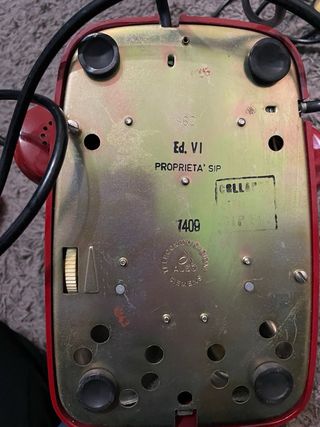 Telefono vintage Auso S62 Ed. VI rosso