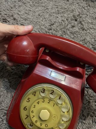 Telefono vintage Auso S62 Ed. VI rosso