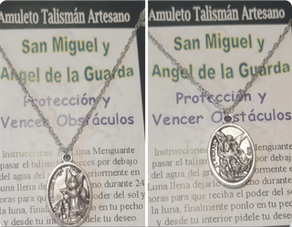Colgante Arcángel Miguel y Ángel de la Guarda