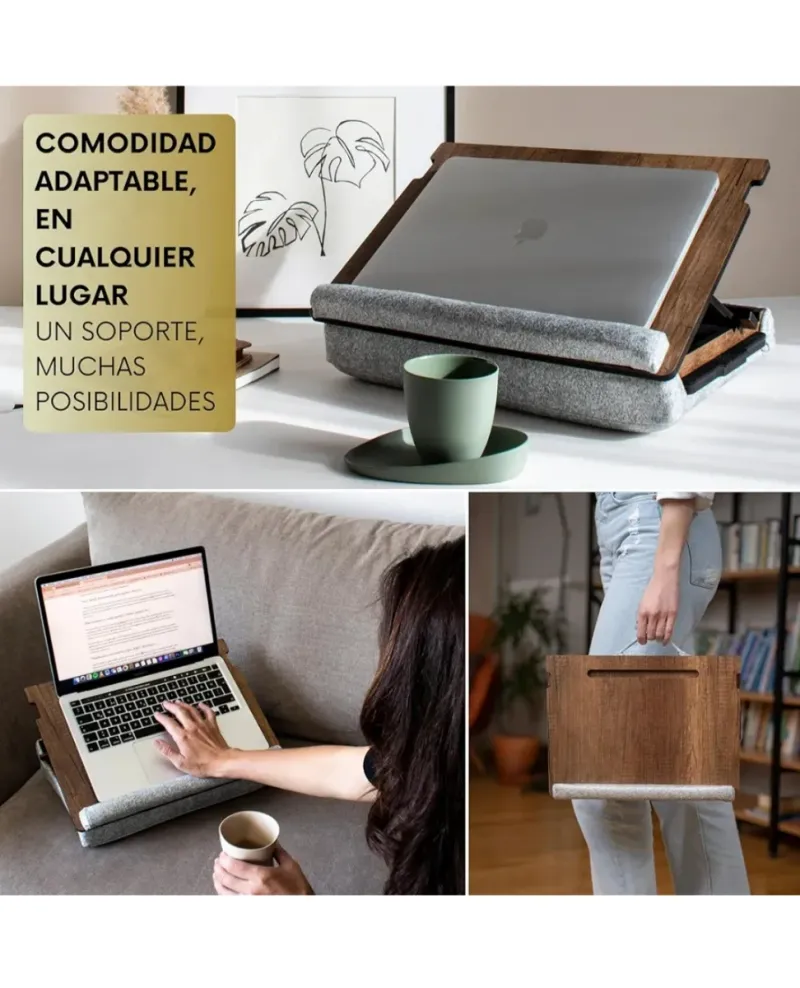 Bandeja acolchada para portátil, tablet, libros afbeelding 2