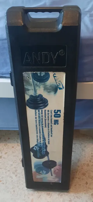 Kit Pesas ANDY 50 kg - Mancuernas y Barra