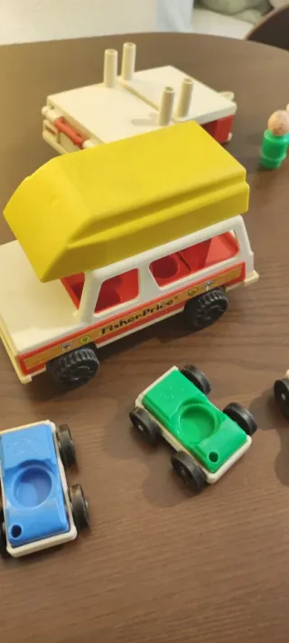 Camión y caravana Fisher Price 1980