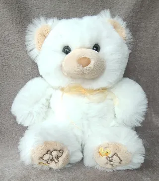Peluche Osito Blanco VIR (25 cm) - Impecable