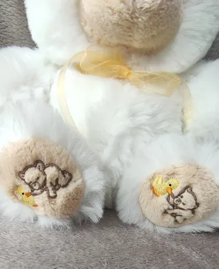 Peluche Osito Blanco VIR (25 cm) - Impecable