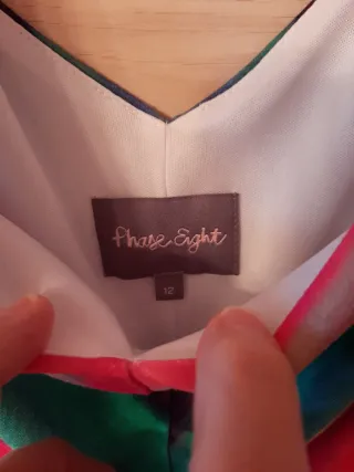 Vestido largo estampado multicolor