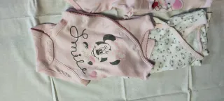 Lote 6 bodys bebé niña