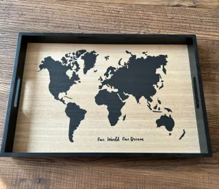 Vassoio con Mappa del Mondo maison du monde
