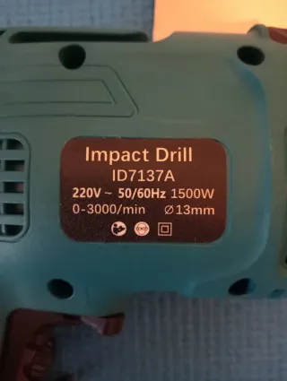 Taladro de impacto perforador  1500W con accesorio