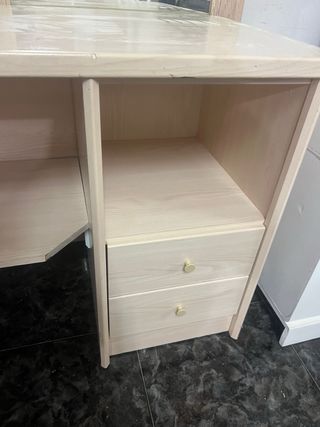 Escritorio modular madera y metal