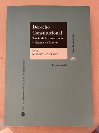 Derecho constitucional : teoría de la constituc...