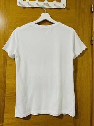 Camiseta Stradivarius Blanca Talla S