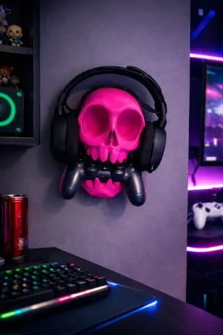 Soporte Calavera para Cascos y Mando