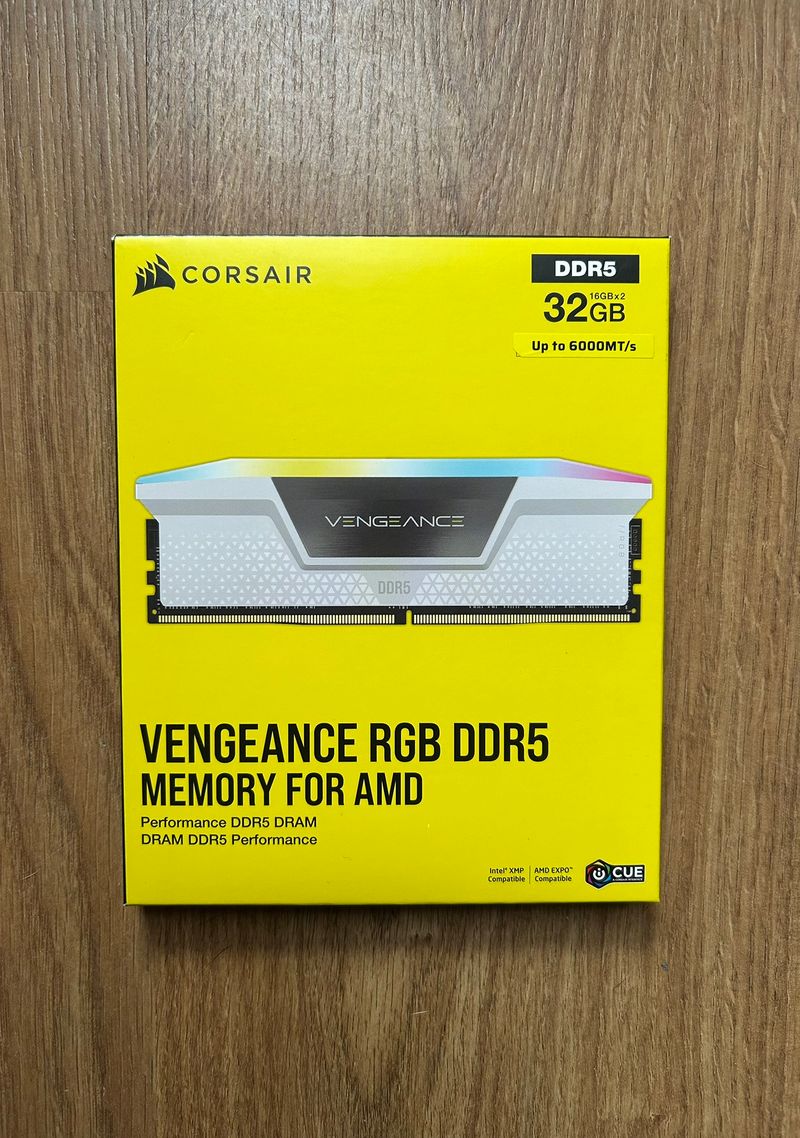 ‼️PRECINTADA‼️MEMORIA RAM DDR5 2x16GB 6000MHz Corsair White CL30