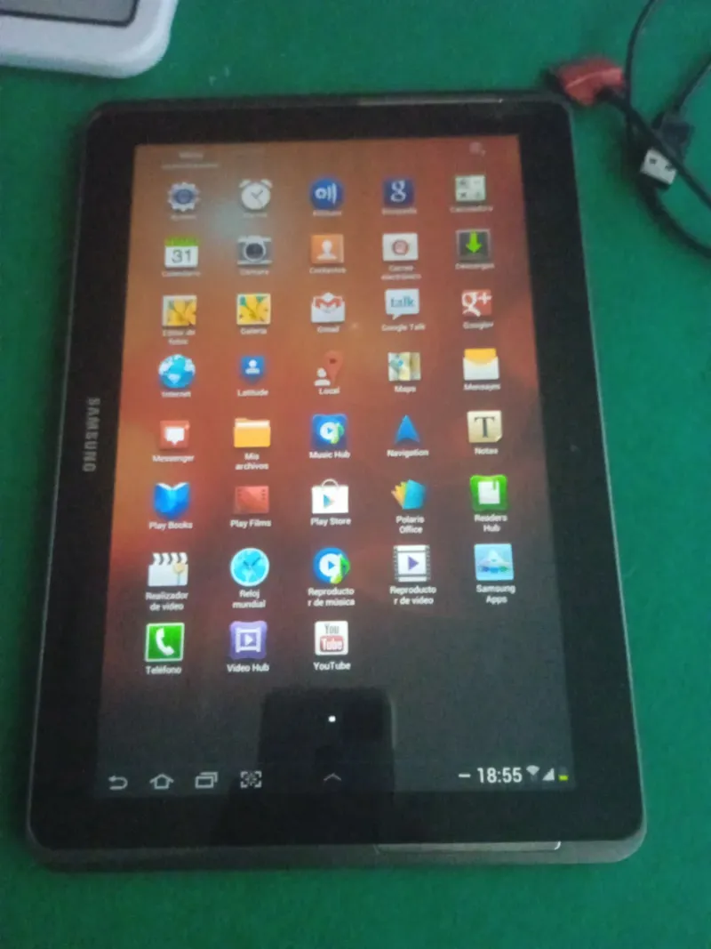 Tablet Samsung Antigua Negra afbeelding 2