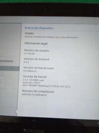 Tablet Samsung Negra