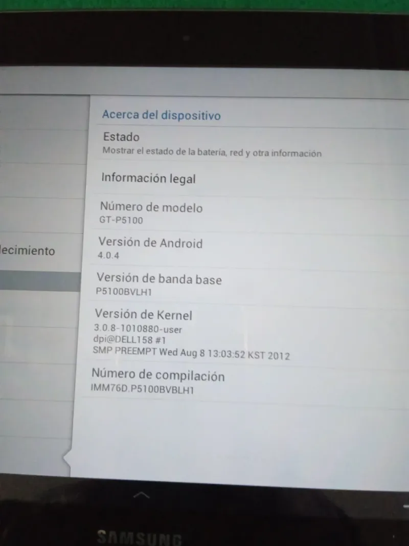 Tablet Samsung Antigua Negra afbeelding 7