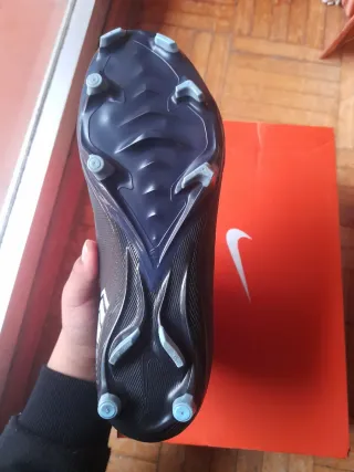 Zapatillas Fútbol Nike Air Zoom Negras/Azules