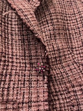 Chaqueta corta cuadros Stradivarius vintage