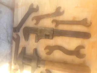 Lote llaves inglesas y planas curvas