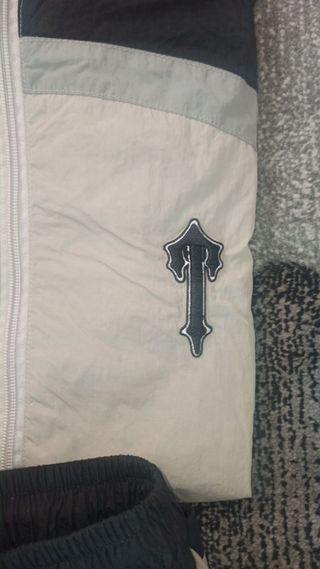 Tuta Trapstar nylon nera e bianca