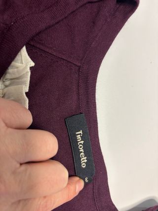 Jersey largo Tintoretto Morado Talla L