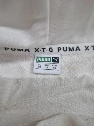 Sudadera Puma Blanca y Amarilla