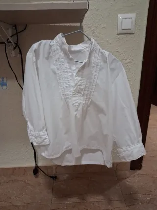 Camisa fallero blanca niño talla 4