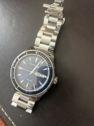 Reloj Hamilton Esfera Azul Acero Inoxidable