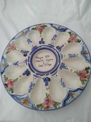 Plato artesanal de cerámica