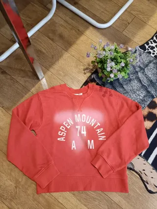 Sudadera Zara Roja Talla M