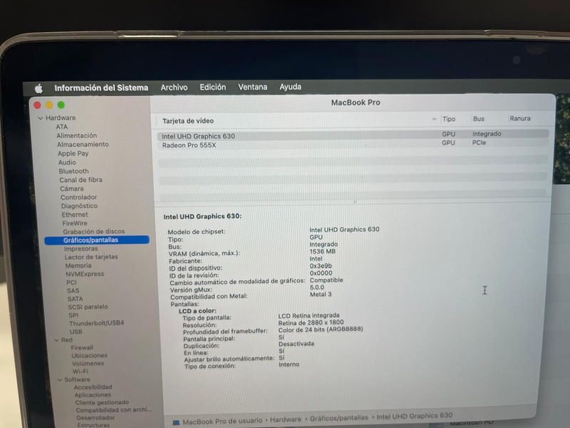 MacBook Pro 15 2019 Plata afbeelding 9