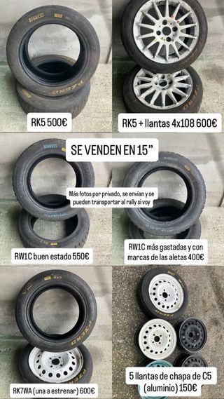 Neumáticos Pirelli 15” y llantas 4x108