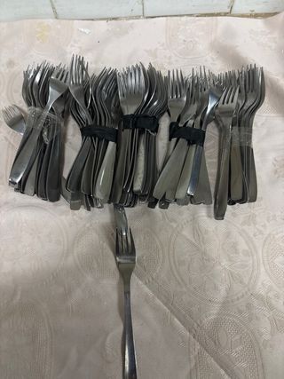 Lote Tenedores Restaurante Metal