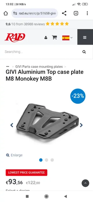 Givi Soporte Top Case BMW F900GS