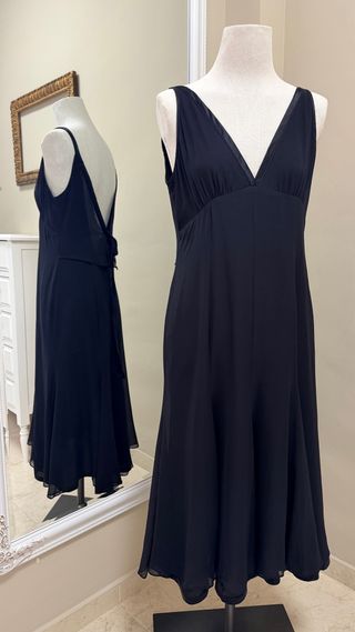 Vestido Negro Seda Purificación García
