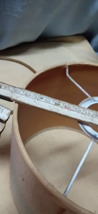 Lampada sospensione vintage rattan e tessuto