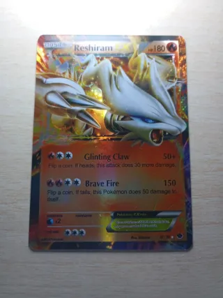 Carta de calidad Pokémon Reshiram EX No 0ficial