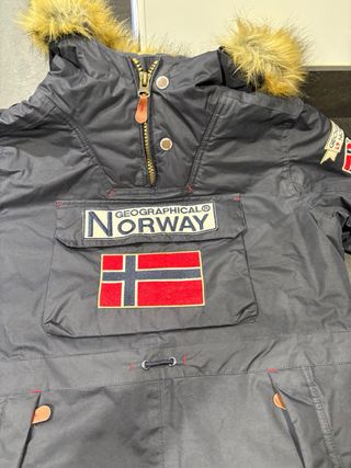 Anorak Geographical Norway Azul Marino Talla 14