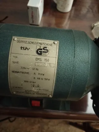 Amoladora de banco 2 discos con mucha fuerza