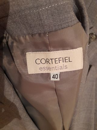 Chaqueta Cortefiel Talla 40 Azul Grisáceo