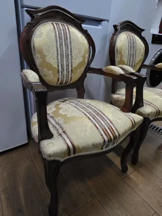 Pareja de sillones vintage madera
