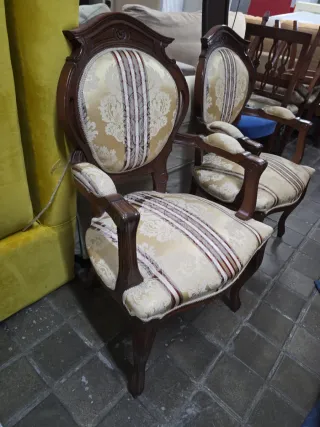 Pareja de sillones vintage madera